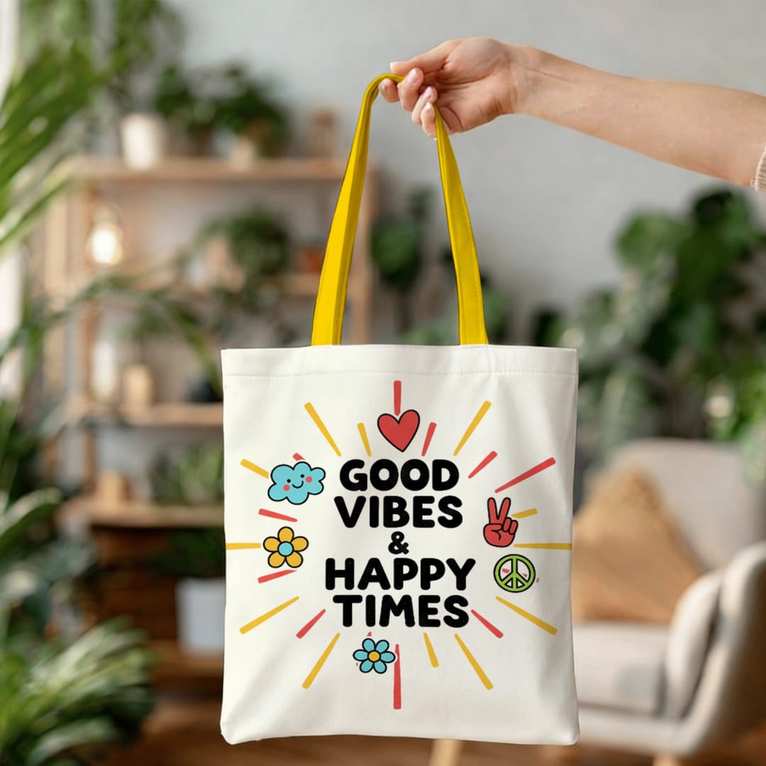 Personalized Canvas Tote Bag – Custom Printed Eco Reusable Bag for Shopping, Books, Work, Everyday Use - 1