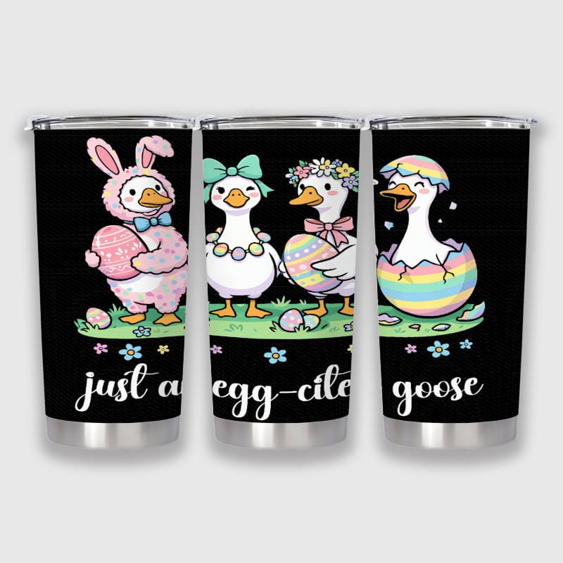 Cute Easter Goose 20oz Tumbler for Goose Lovers Easter Gift