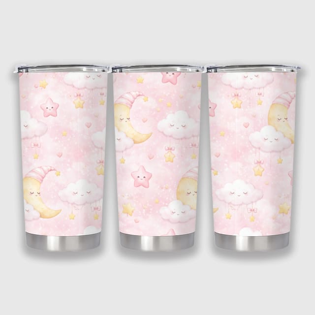 Cute Moon Cloud Insulated Tumbler Gift for Her