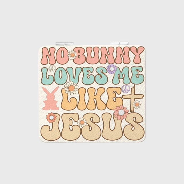Funny Easter Jesus Quote Pocket Makeup Mirror for Christian Gift