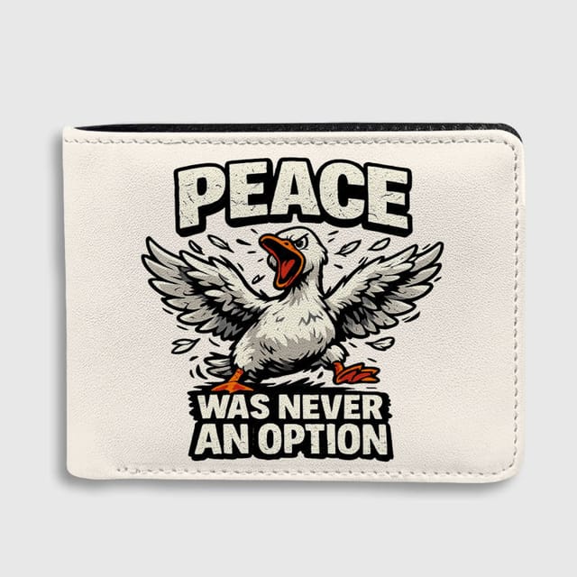 Funny Angry Goose Bifold Wallet for Pet Lovers Birthday Gift