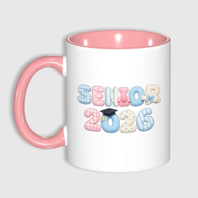 Senior 2026 Pastel Ceramic Mug for Graduation Gift