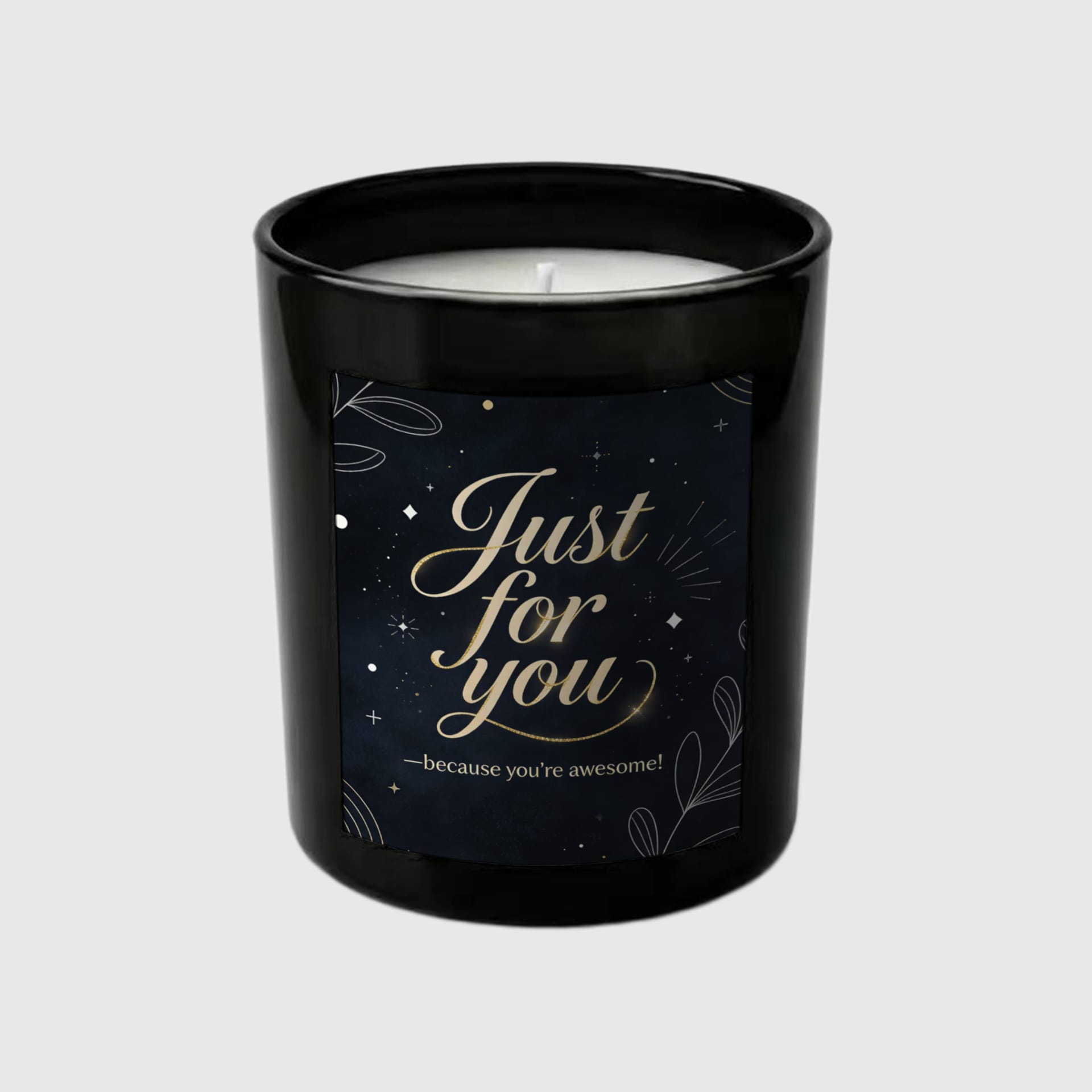 Starry Script Hidden Message Candle Set for Partner Proposal