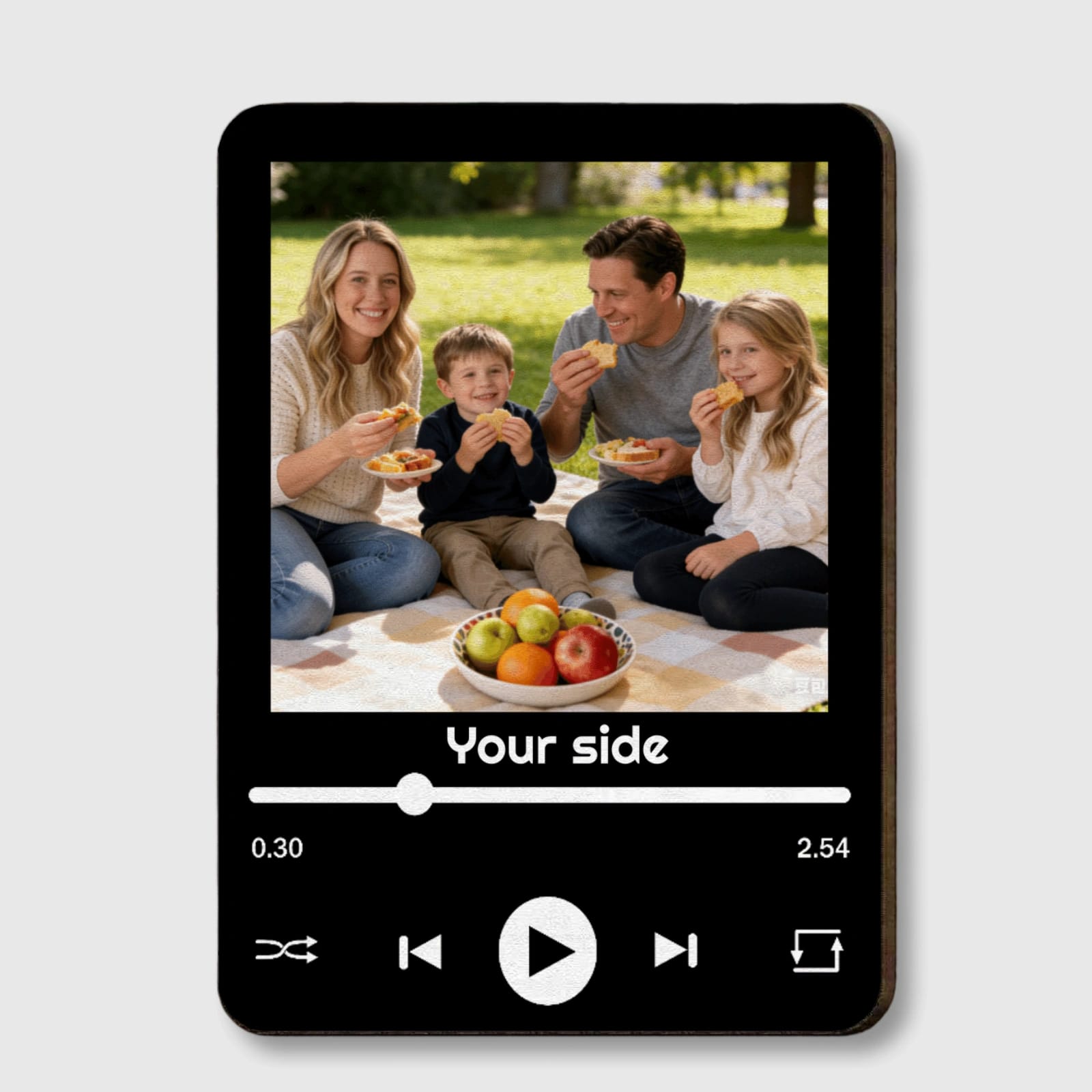 Custom Photo Spotify Style Car Visor Clip for Family Gifts