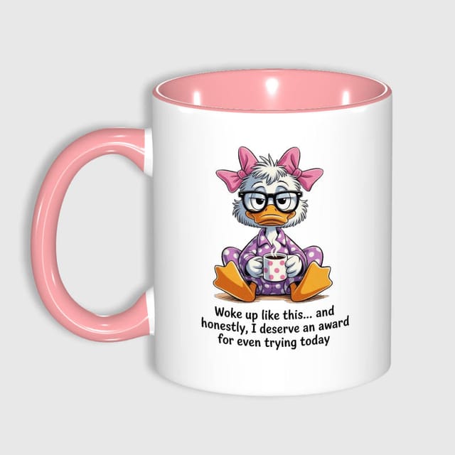 11oz Funny Sleepy Duck Quote Mug for Her Birthday Gift