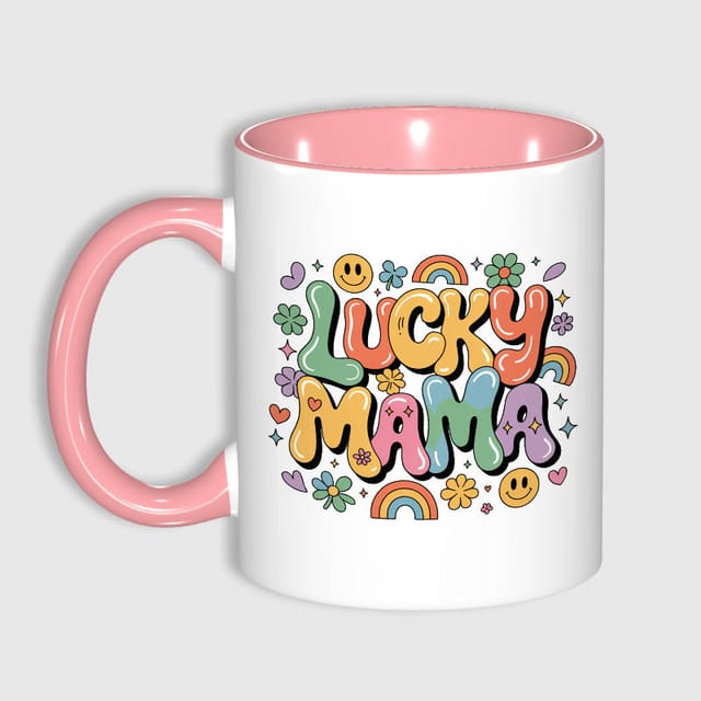 Retro Lucky Mama Ceramic Mug Mother's Day Gift For Mom
