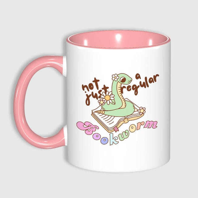 Cute Snake Bookworm Mug for Book Lovers Birthday Gift
