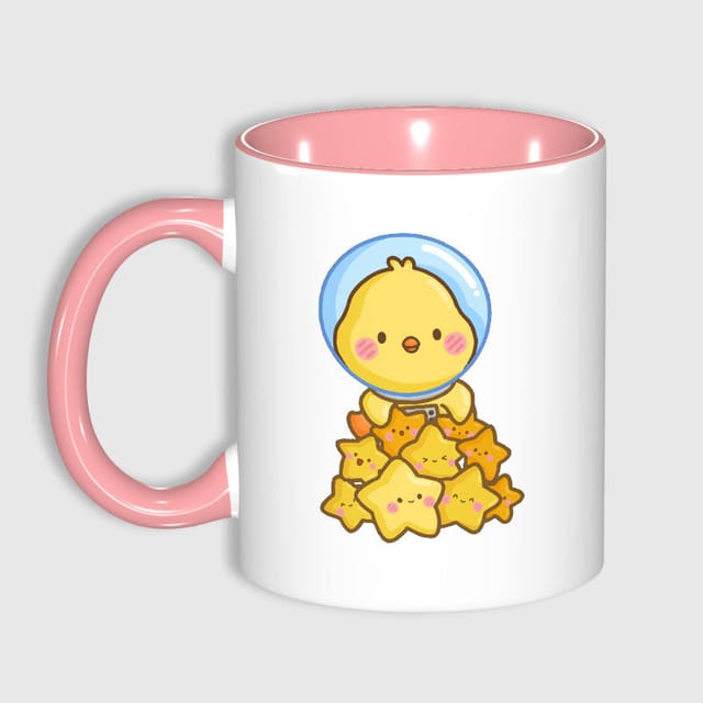 Cute Astronaut Chick Coffee Mug for Kids Birthday Gift