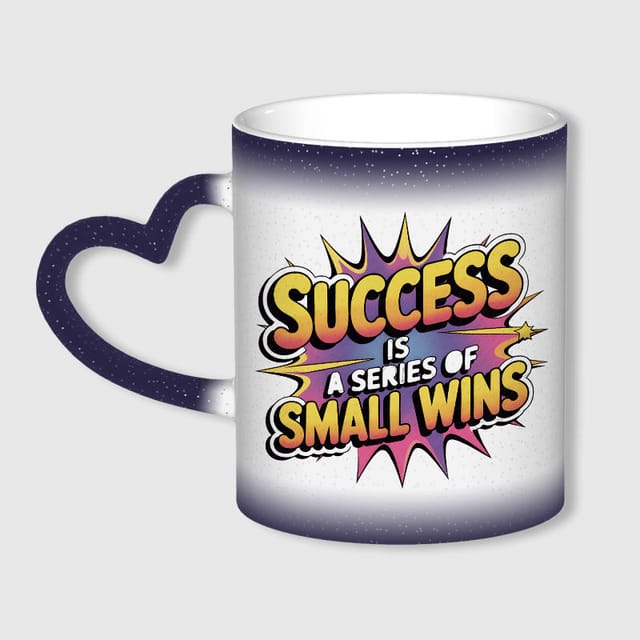 Success Quote Heat Changing Mug Inspirational Daily Gift