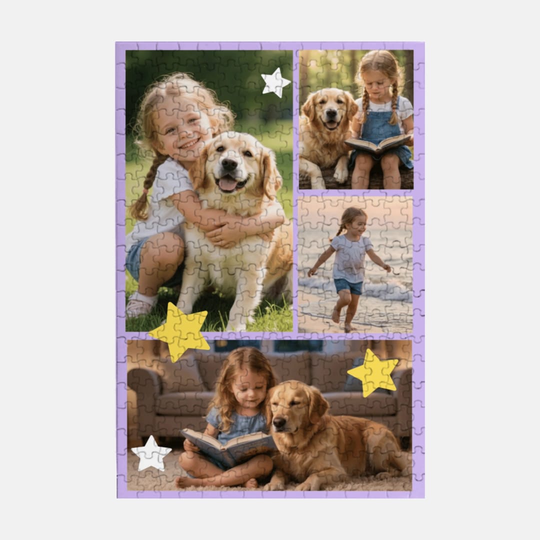 Custom Photo Puzzle – Personalized Jigsaw Puzzle in Wooden or Cardboard Material, Custom Picture Puzzle Gift for Family, Couples, Kids & Holidays - 1