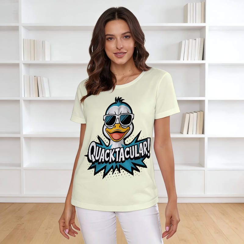 Funny Quacktacular Duck Tee for Women Daily Wear