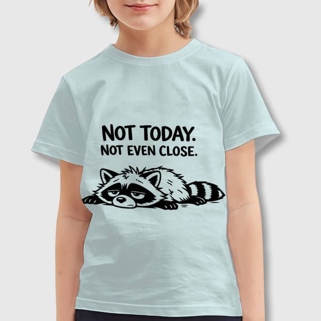 Funny Raccoon Quote Kids T-Shirt for Daily Wear & Gifts