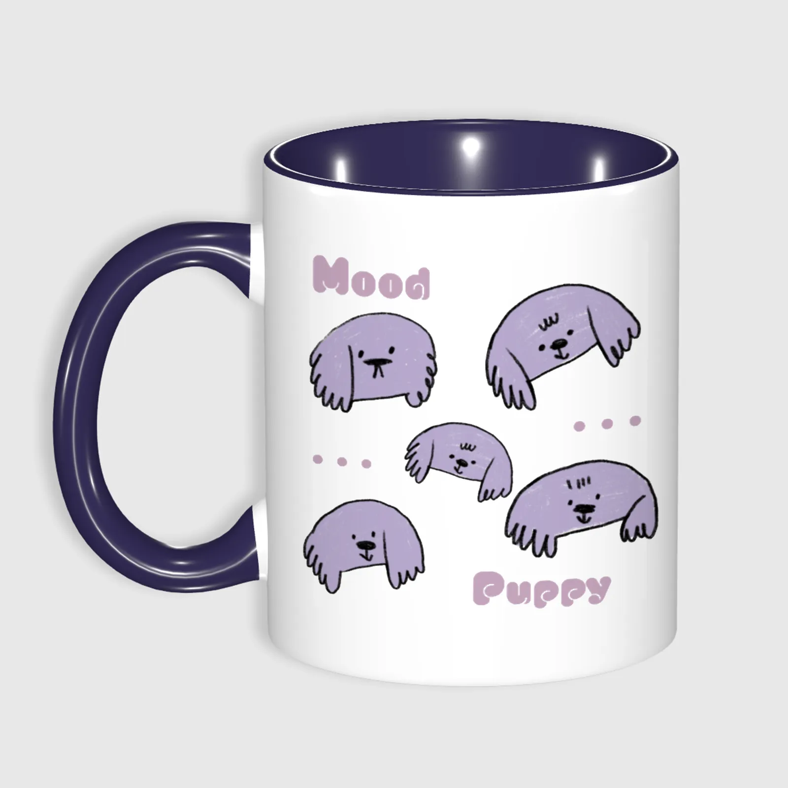 11oz Custom Photo Mug BLUE with Text  – Personalized Coffee Cup, DIY Picture Logo Image, Customizable Ceramic Mug for Gifts, Add Your Own Photo & Words - 1