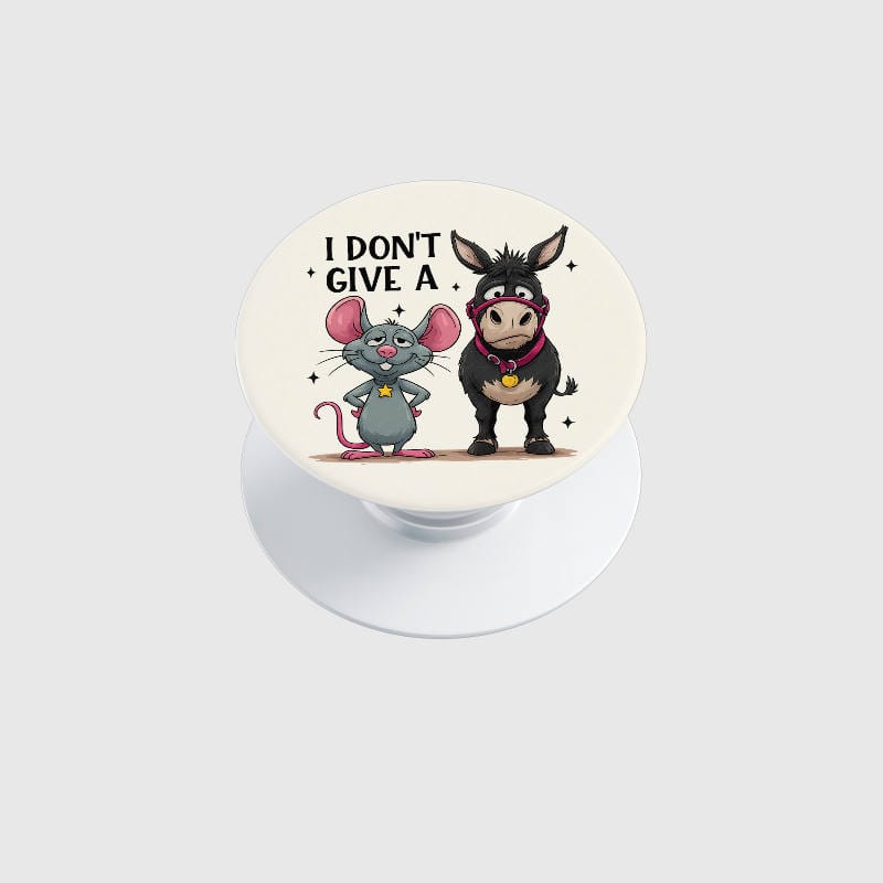 Funny Pun Cartoon Phone Grip for Humor Lovers Gift