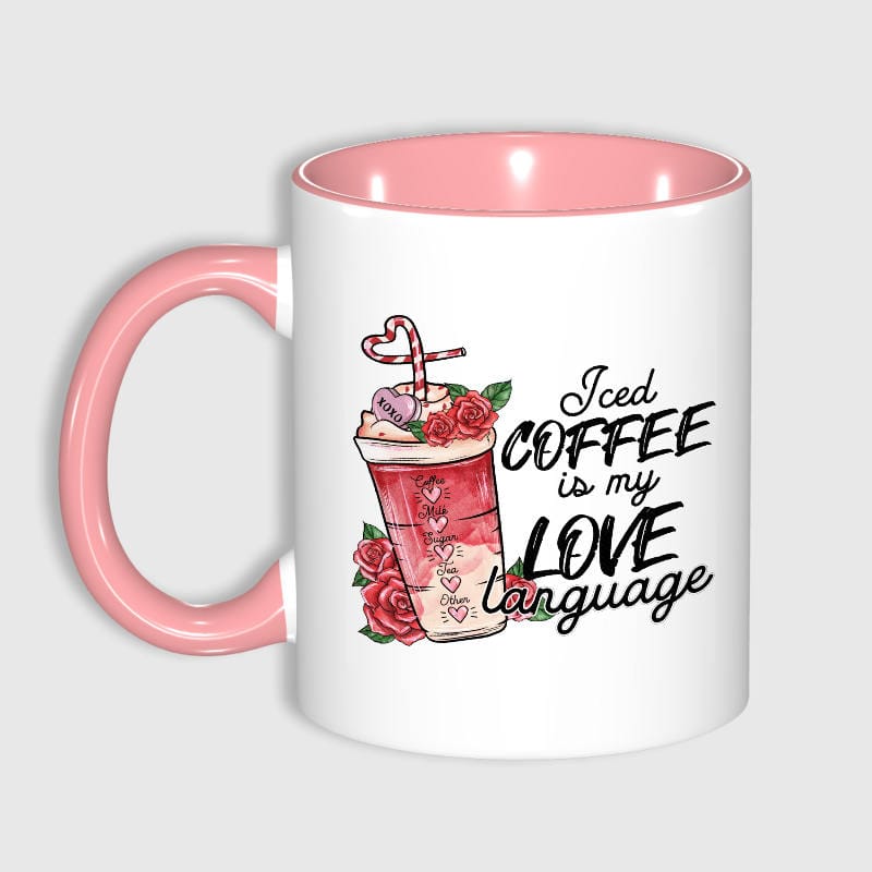 Funny Iced Coffee Quote Mug for Coffee Lovers Valentine Gift