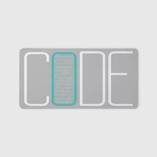 Minimalist CODE Binary Extended Mouse Pad for Coders Office Use