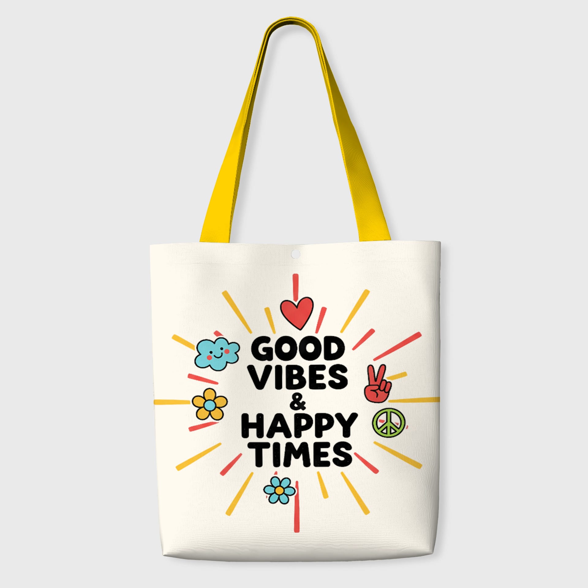Personalized Canvas Tote Bag – Custom Printed Eco Reusable Bag for Shopping, Books, Work, Everyday Use