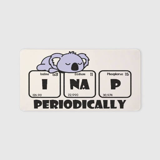 Funny Koala Periodic Nap Extended Mouse Pad for Office Gifts