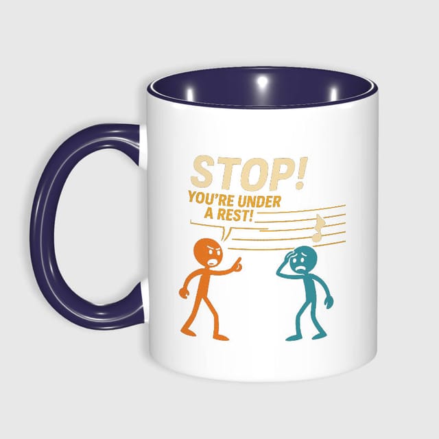 Funny Music Rest Pun Coffee Mug for Music Lovers Gift