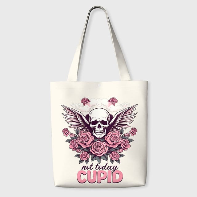 Not Today Cupid Tote Bag for Singles Valentine's Day Gift
