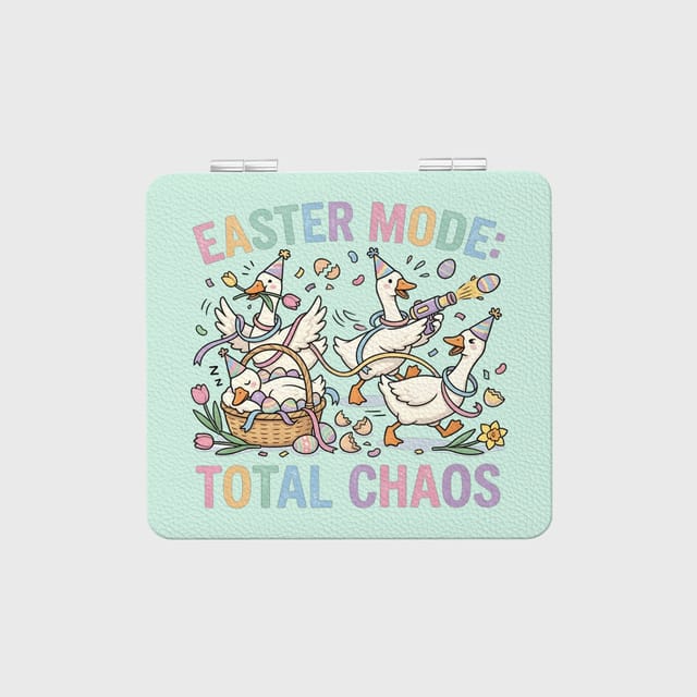 Funny Easter Goose Pocket Mirror for Goose Lovers Gift