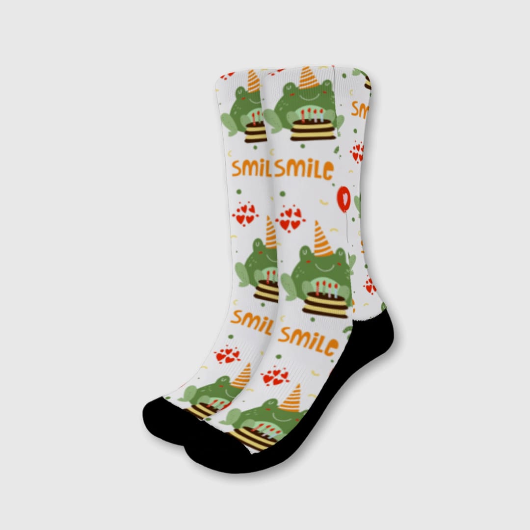 Custom Crew Socks Personalized Gift for Him Her Gift for Couples Friends Family - 1