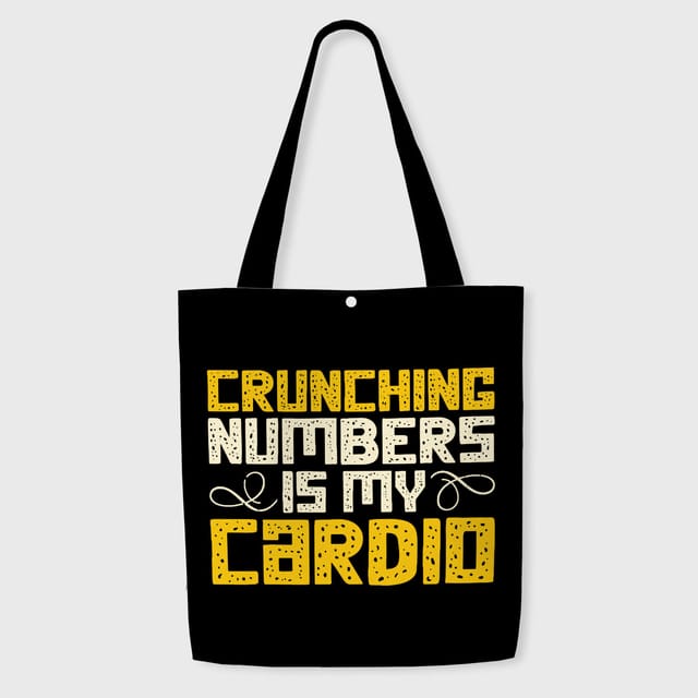 Funny Finance Quote Tote Bag for Accountants Daily Use Gift
