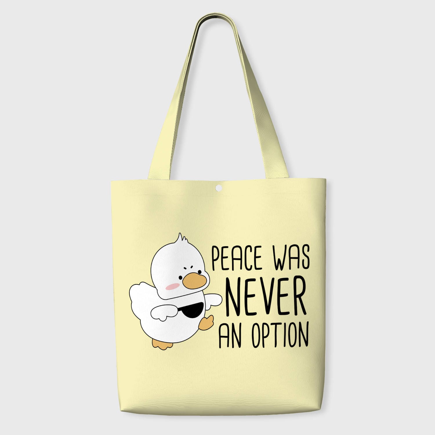 Funny Duck Quote Tote Bag for Duck Fans Daily Use