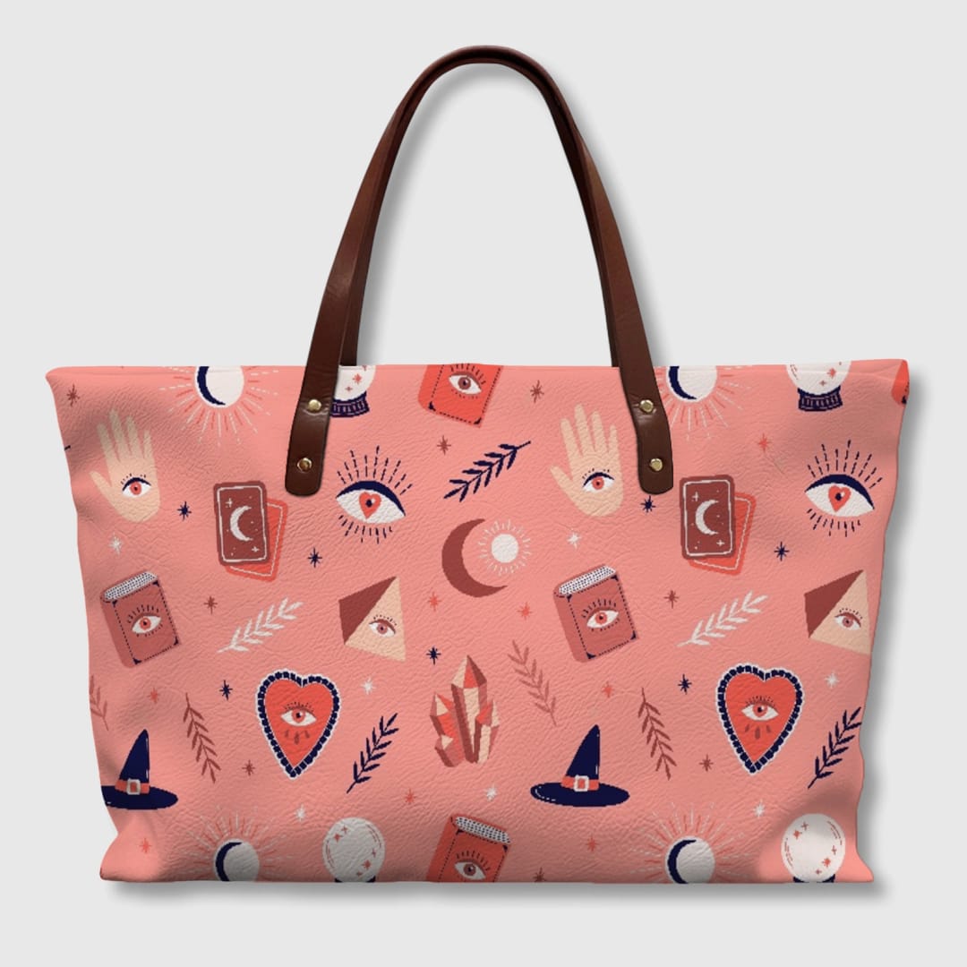 Customizable PU Leather Tote Bag | Your Design with UV Print - 1