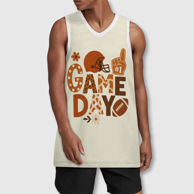 Game Day Football Men's Sleeveless Jersey For Fans