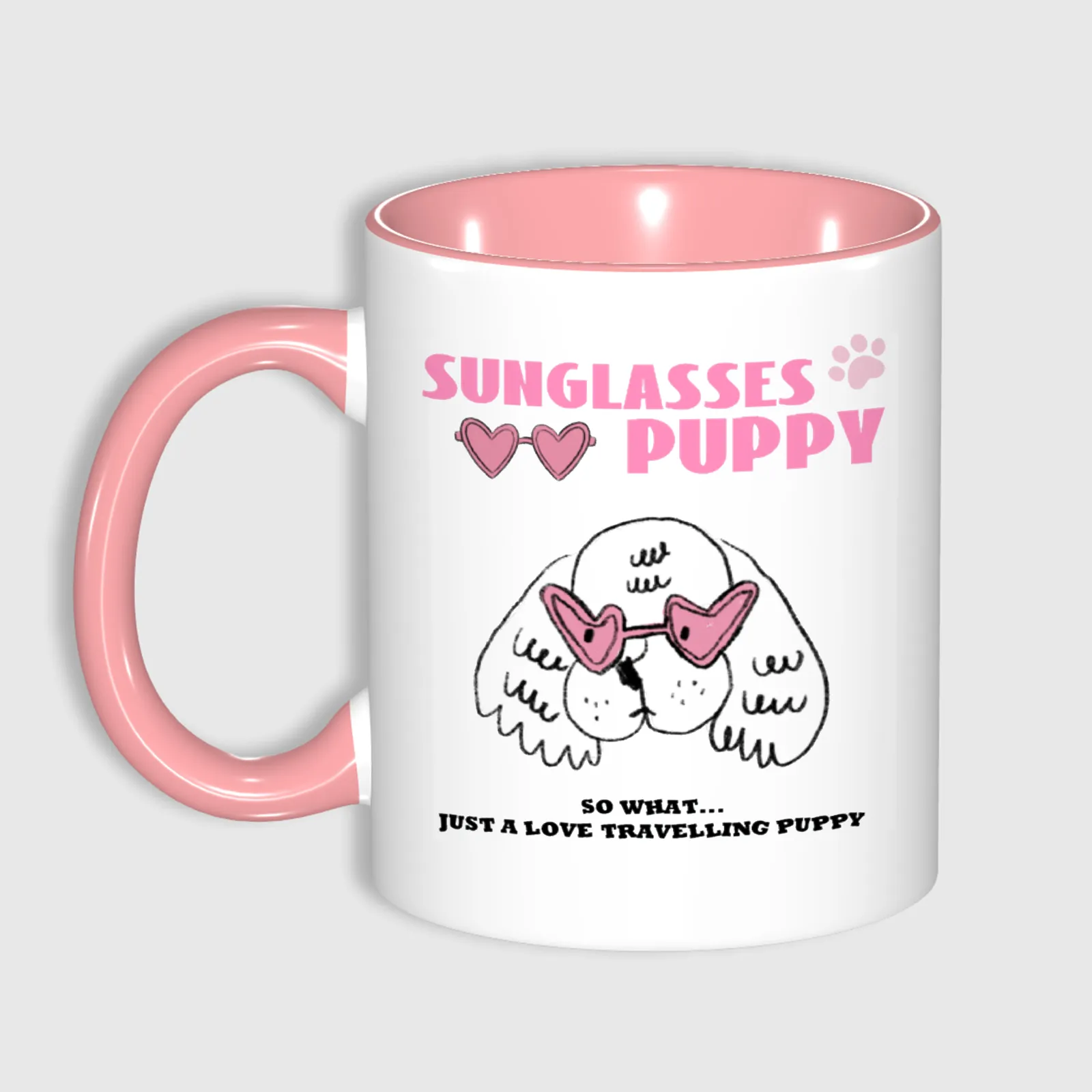 11oz Custom Photo Mug PINK with Text  – Personalized Coffee Cup, DIY Picture Logo Image, Customizable Ceramic Mug for Gifts, Add Your Own Photo & Words - 1