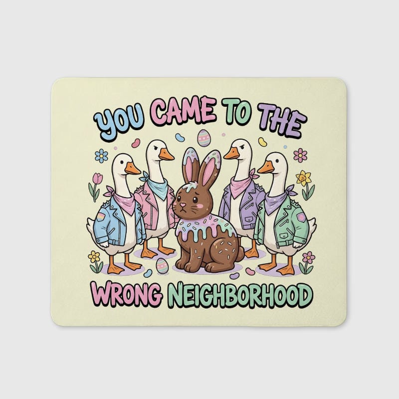 Funny Easter Goose Mouse Pad for Humor Lovers Gift