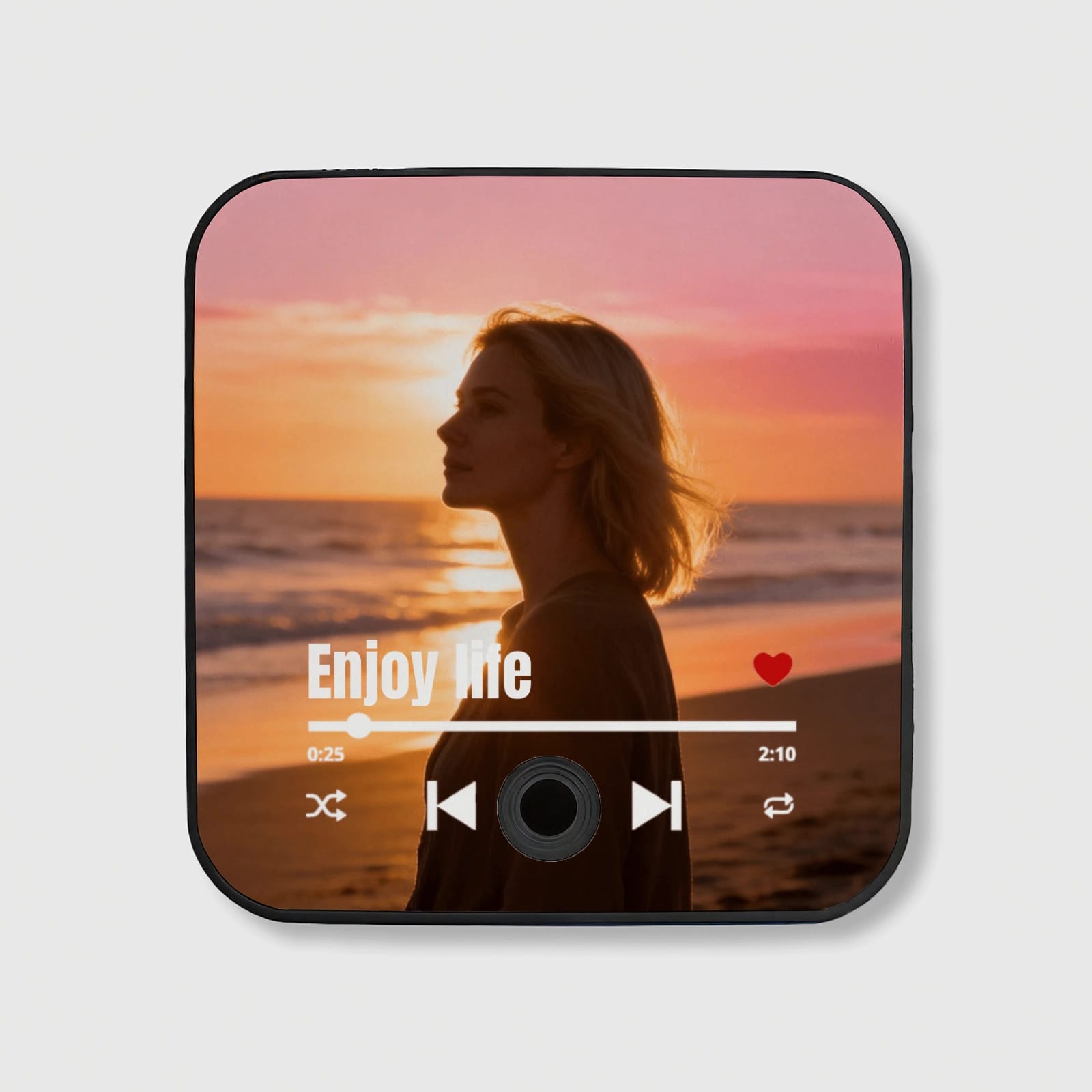 Custom Sunset Music Player Fridge Magnet for Music Lover Gifts