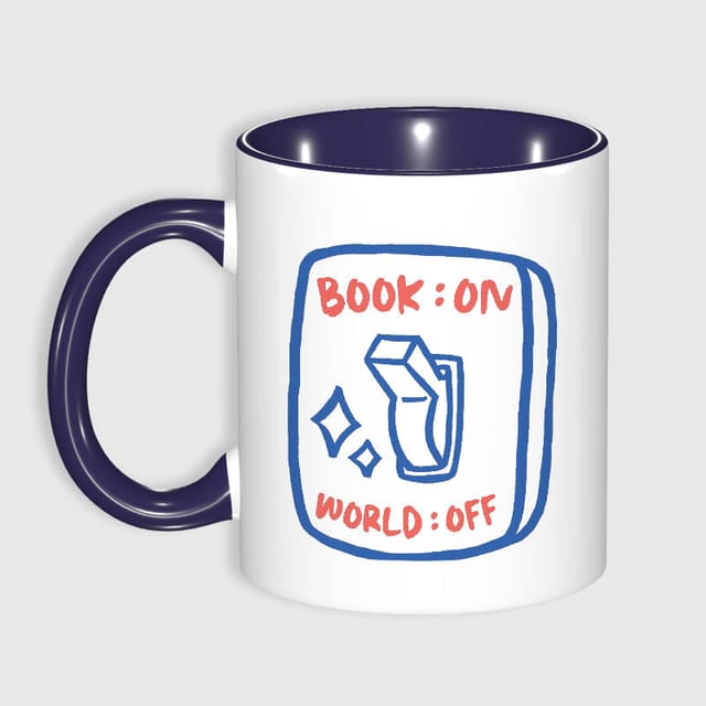 Funny Book Quote Ceramic Mug for Readers Daily Use Gift