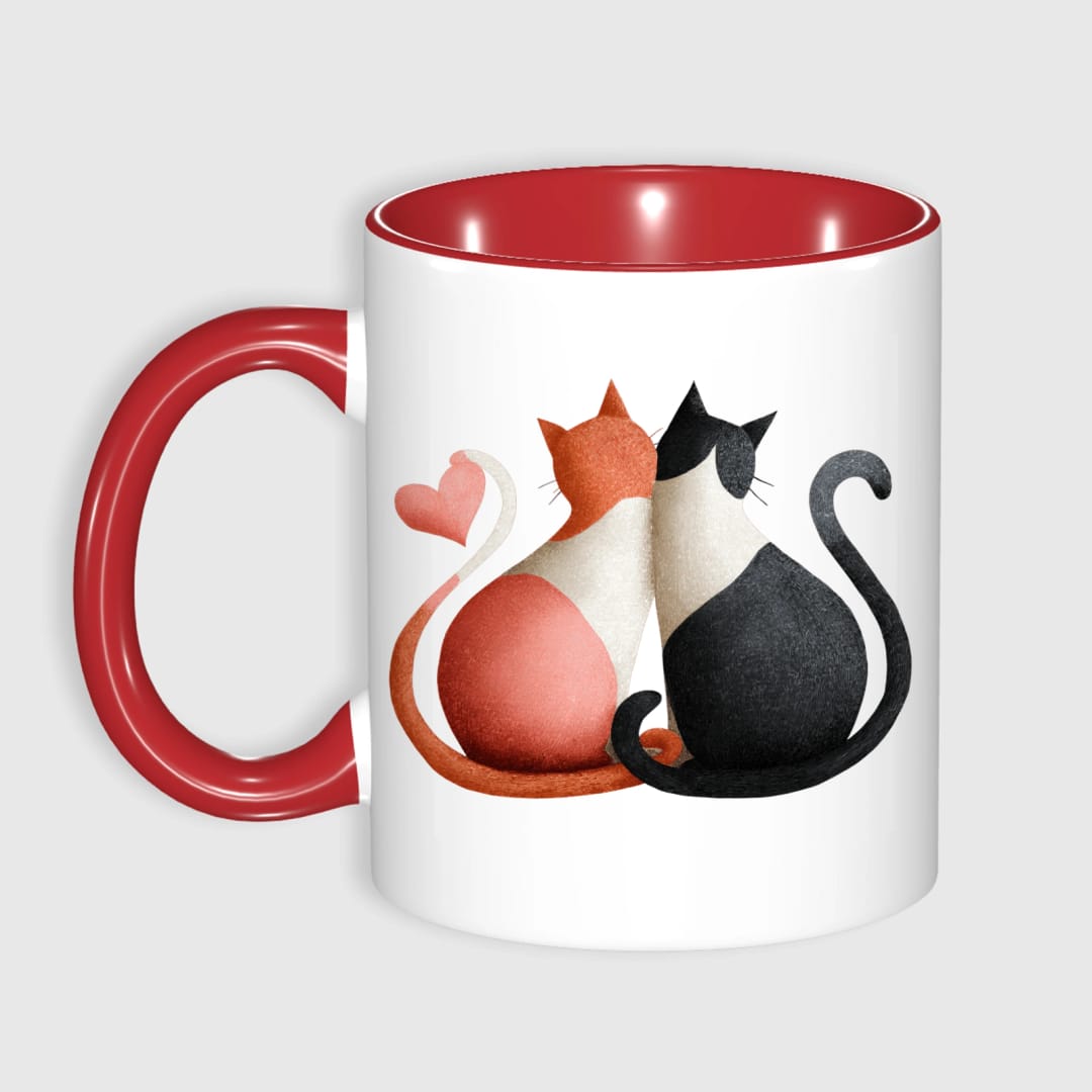 11oz Custom Photo Mug RED - 1