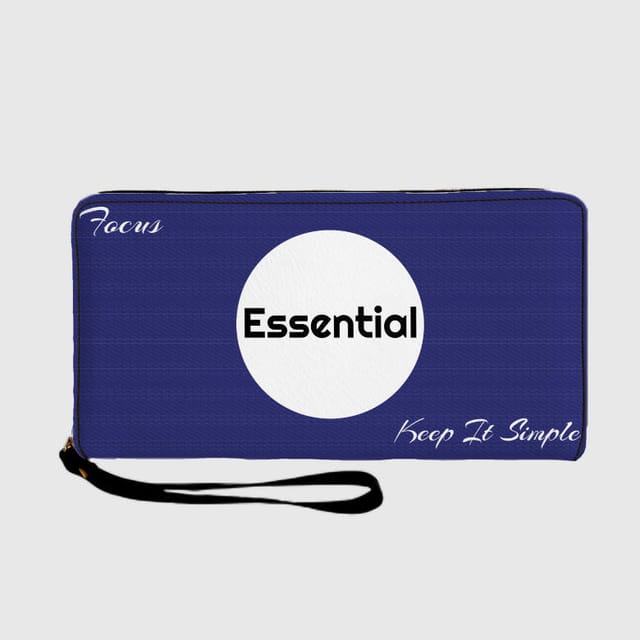 Minimalist Essential Quote Custom Zip Wallet for Daily Gifting