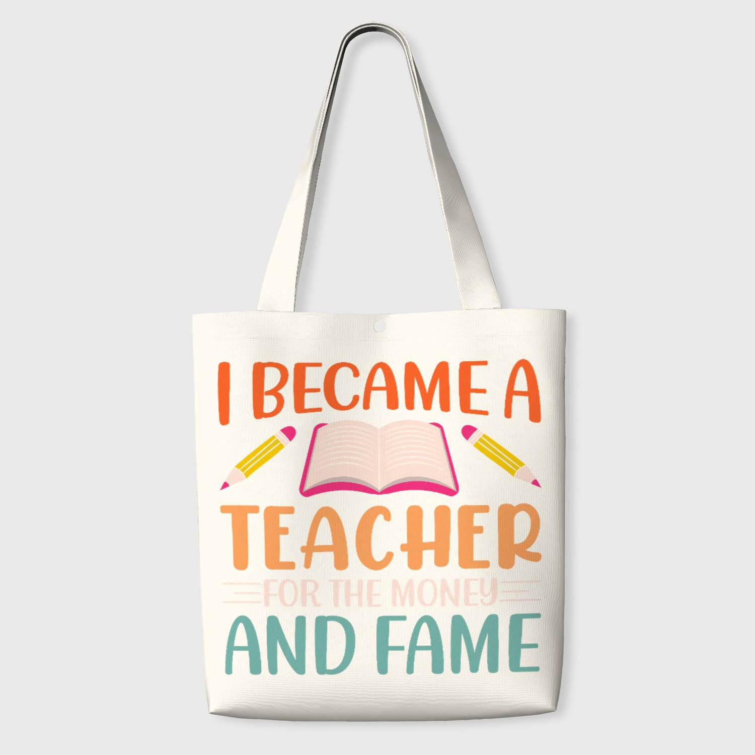 Funny Teacher Quote Tote Bag for Educators Back to School Gift