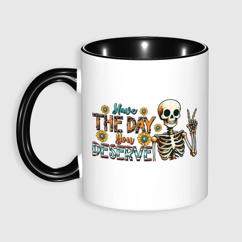 Funny Skeleton Coffee Mug for Friend Birthday Gift
