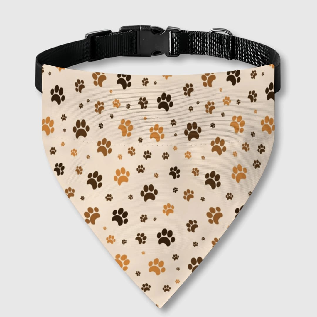 Custom Pet Bandana Bib – Personalized Dog & Cat Bib, Adjustable Tie-Up Pet Bib, Custom Name Pet Accessory Gift - 1