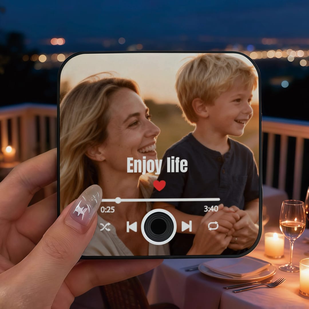 Custom Music Fridge Sticker - Personalized Song Art & Lyrics Magnet - 1