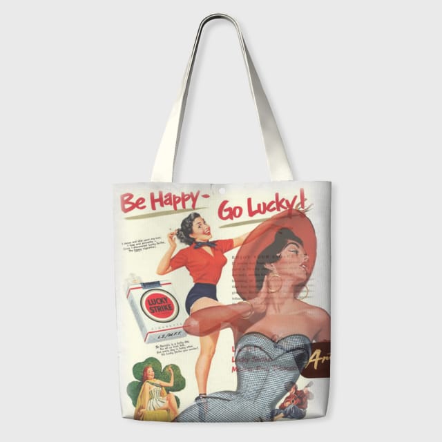 Retro Lucky Strike Tote Bag for Daily Use & Gifting