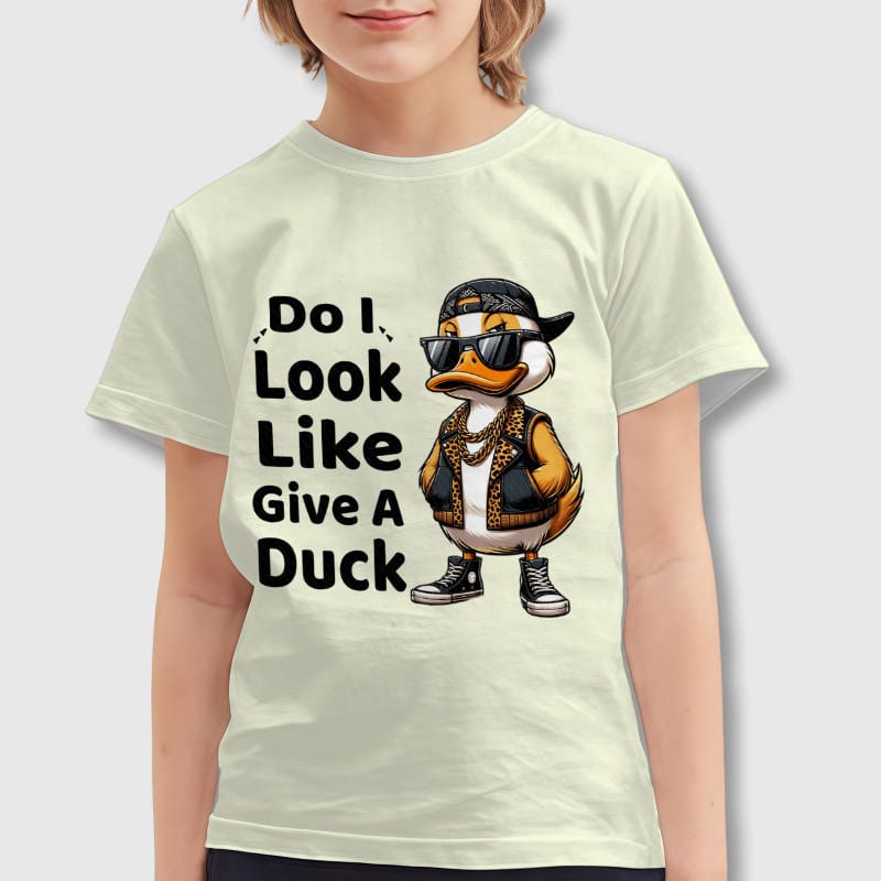 Funny Duck Pun Kids T-Shirt for Boys Girls Daily Wear
