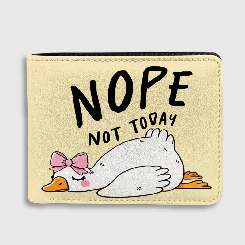 Funny Lazy Goose Bifold Wallet for Friend Gift