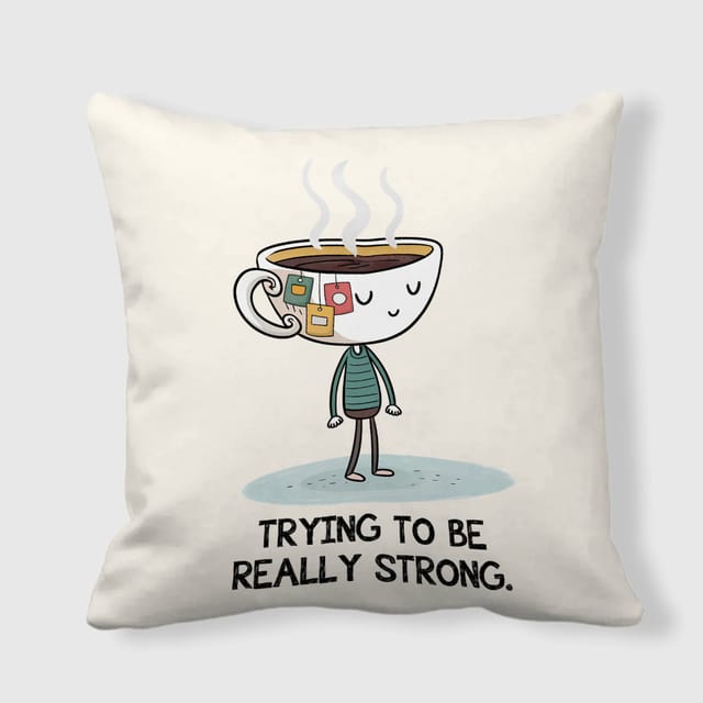 Funny Coffee Pun Throw Pillow for Coffee Fans Gift