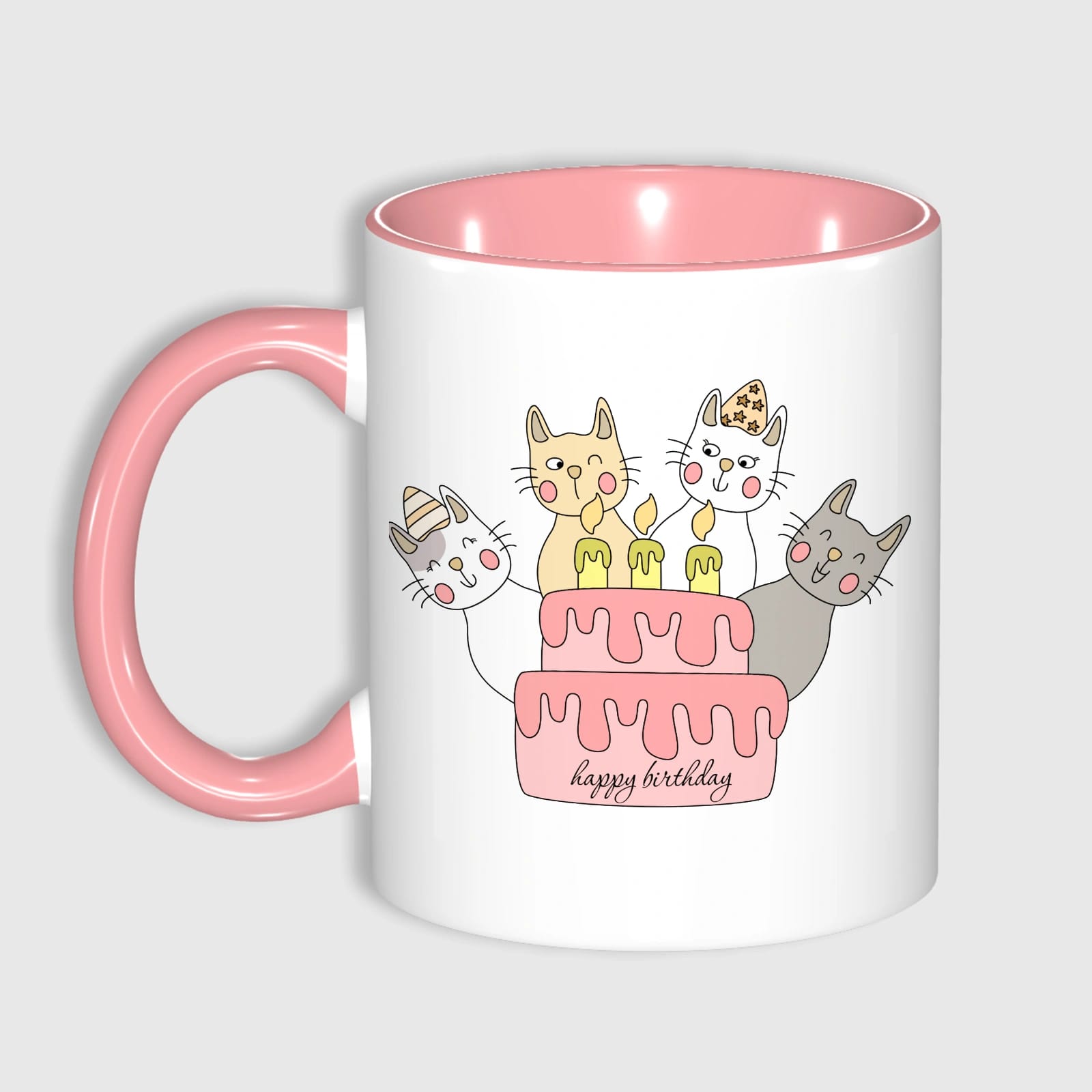 11oz Custom Photo Mug PINK