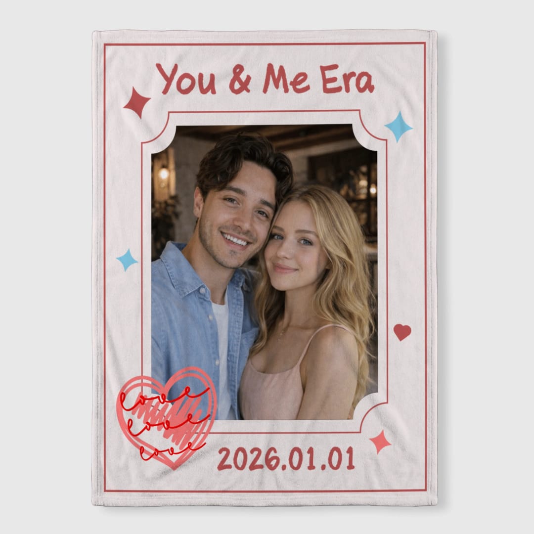 Custom Woven Blanket – Personalized Photo Throw with Fringe Edges, Soft Woven Fabric, Full-Print Picture Blanket for Sofa, Bed, Travel, Gifts, Home Décor - 1