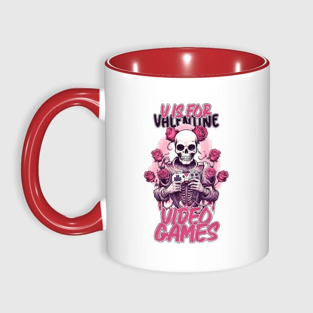 Funny Gamer Quote 11oz Red Mug for Gamers Valentine Gift
