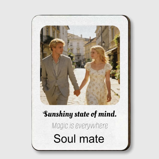 Custom Photo Soulmate Car Visor Clip for Couples Anniversary Gift