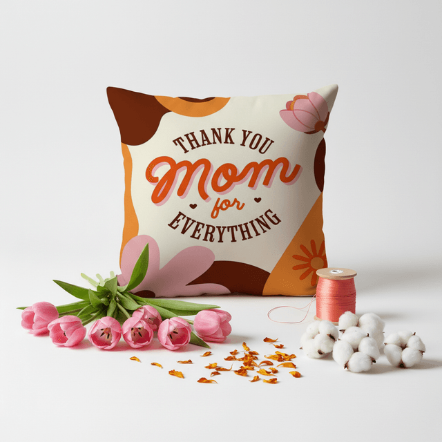 Thank You Mom Double-Sided Pillow - Mother's Day Gift