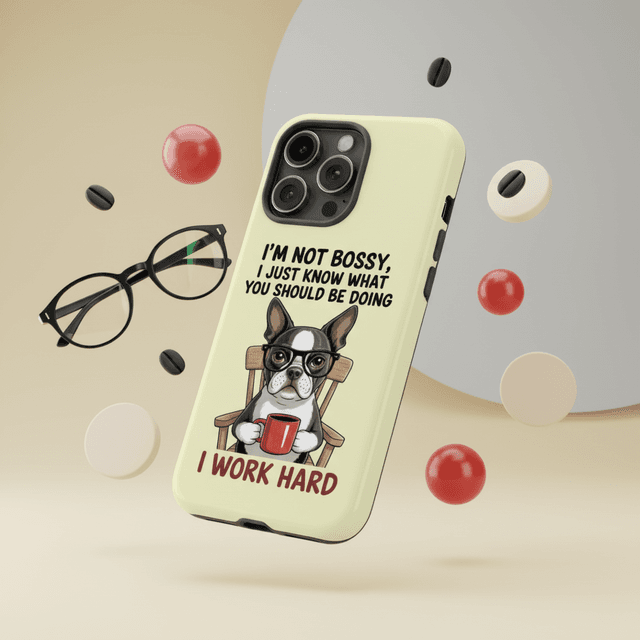 Funny Boston Terrier Magnetic Phone Case for Dog Lovers